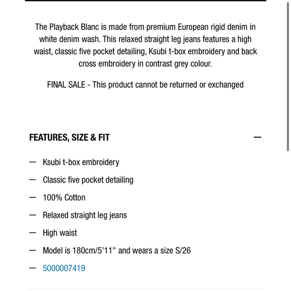 Ksubi playback blank jeans 25 - Picture 2 of 7